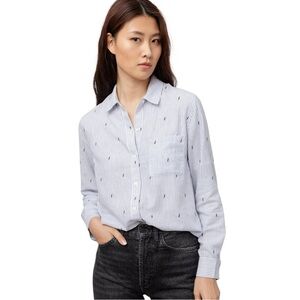 Rails Electric Lightning Pinstripe Shirt Blouse
